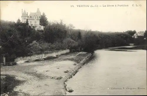 Ak Vertou Loire Atlantique, La Sevre a Portillon