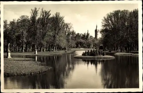 Ak Schwerin in Mecklenburg, Schlossgarten