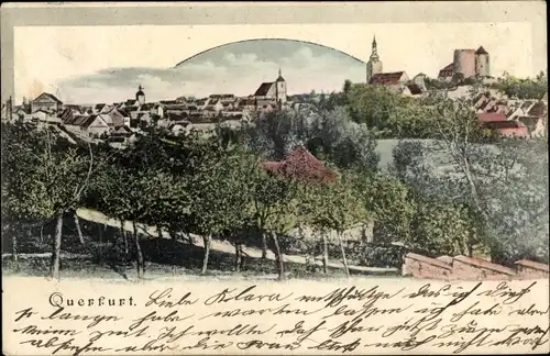 Ak Querfurt im Saalekreis, Panorama