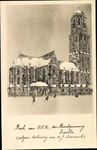 Ak Zwolle Overijssel Niederlande, Kerk