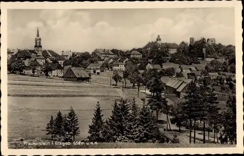 Ak Frauenstein im Erzgebirge, Totale
