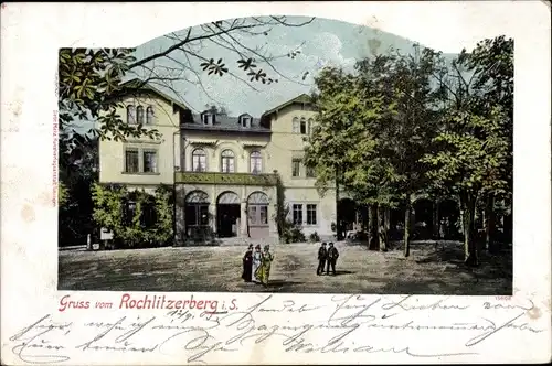 Ak Rochlitz in Sachsen, Partie am Gasthof Rochlitzberg