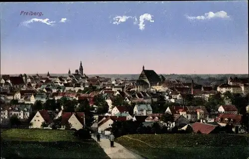 Ak Freiberg im Kreis Mittelsachsen, Blick auf die Stadt