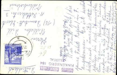 Ak Finkenberg in Tirol, Gasthaus Gletscherblick, Fotograf Hans Hruschka