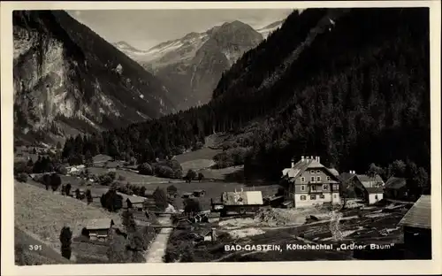 Ak Bad Gastein Badgastein Salzburg, Kötschachtal, Grüner Baum