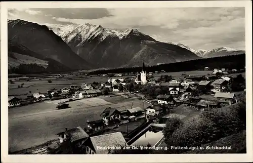 Ak Neukirchen am Großvenediger in Salzburg, Blick auf den Ort gegen Plattenkegel und Sulzbachtal