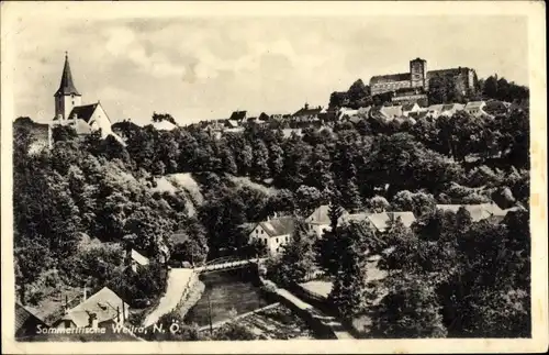 Ak Weitra in Niederösterreich, Blick auf den Ort