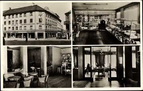 Ak Hälsingborg Helsingborg Schweden, Konditorei, Innenansichten, Friseur