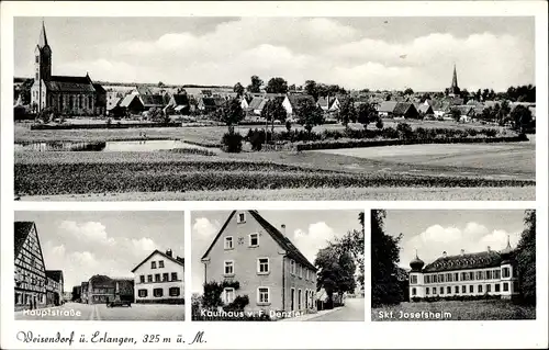 Ak Weisendorf in Mittelfranken, Skt. Josefsheim, Hauptstraße, Kaufhaus, Totalansicht