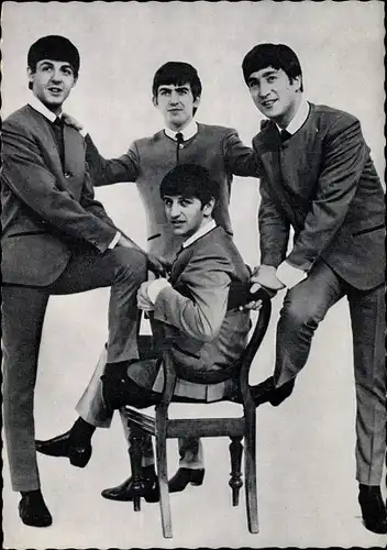Ak Musikgruppe The Beatles, Portrait, John Lennon, Paul McCartney, Ringo Starr
