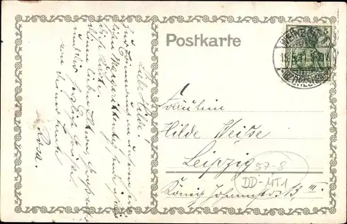 Künstler Ak Dresden, Margaritten Tag 1911, Blumentag, Kranz, Geldregen