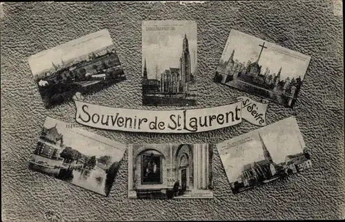 Ak Saint Laurent sur Sevre Vendée, Vues Differentes, Souvenir