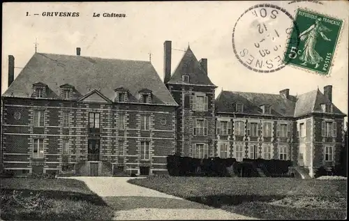 Ak Grivesnes Somme, Le Chateau