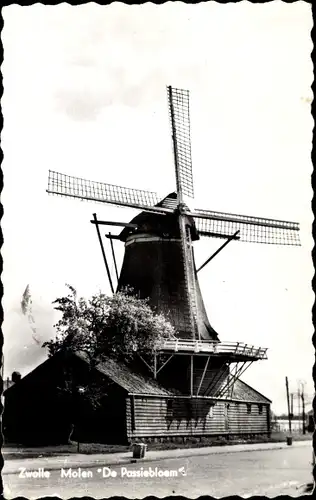 Ak Zwolle Overijssel Niederlande, Molen De Passiebloem