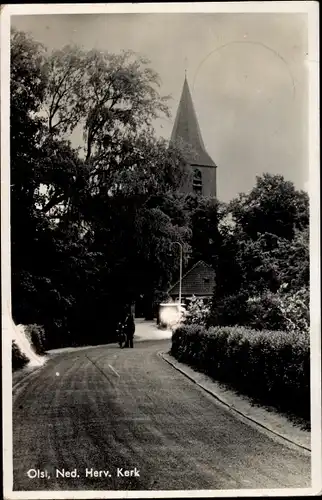 Ak Olst Wijhe Overijssel, Ned. Herv. Kerk