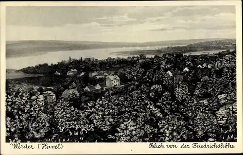 Ak Werder an der Havel, Blick v. Friedrichshöhe