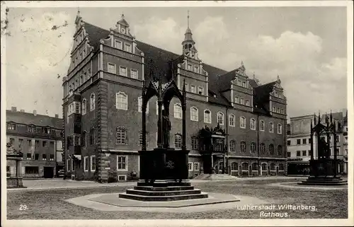 Ak Lutherstadt Wittenberg, Rathaus