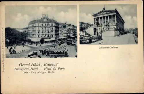 Ak Berlin Mitte, Nationalgalerie, Grand Hotel Bellevue