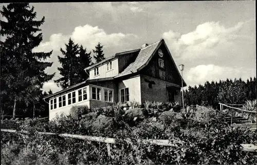 Ak Bad Lauterberg im Harz, Kneipp Heilbad, Weinberghütte, Naturfreundehaus