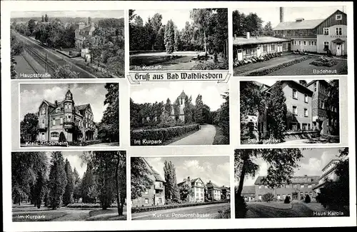 Ak Bad Waldliesborn Lippstadt im Kreis Soest, Kinderheim, Badehaus, St. Annahaus, Kurhaus, Karola