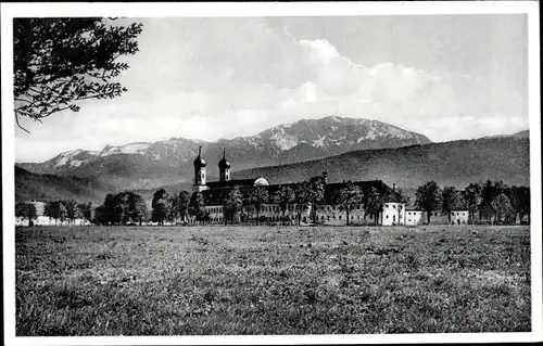 Ak Benediktbeuern in Oberbayern, Ansicht mit Kloster