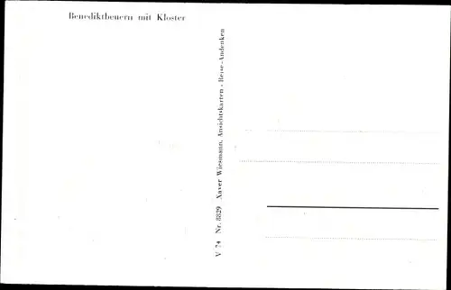 Ak Benediktbeuern in Oberbayern, Ansicht mit Kloster