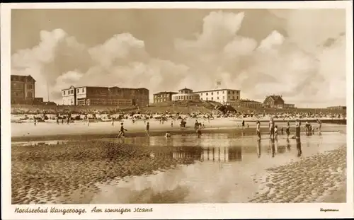 Ak Nordseebad Wangerooge in Ostfriesland, Strandleben