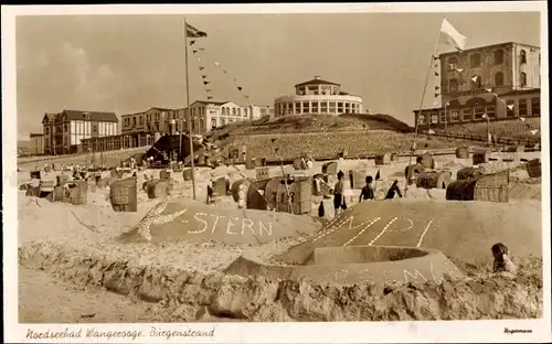 Ak Nordseebad Wangerooge in Ostfriesland, Burgenstrand, Hotels