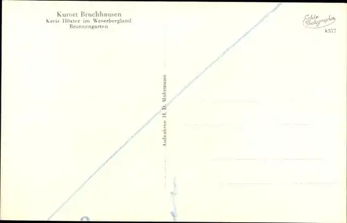 Ak Bruchhausen Höxter Nordrhein Westfalen, Teilansicht, Häuser mit Brunnengarten