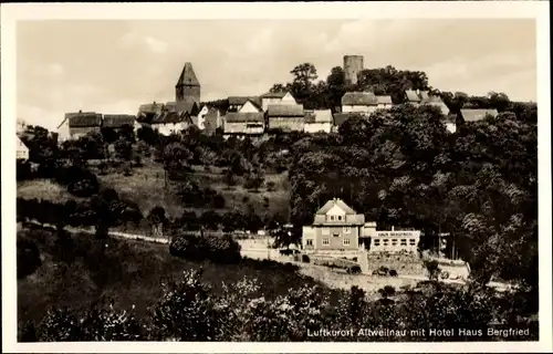 Ak Altweilnau Weilrod, Haus Bergfried, Hotel, Kurort