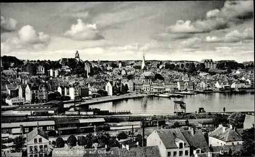 Ak Flensburg in Schleswig Holstein, Blick auf Duburg