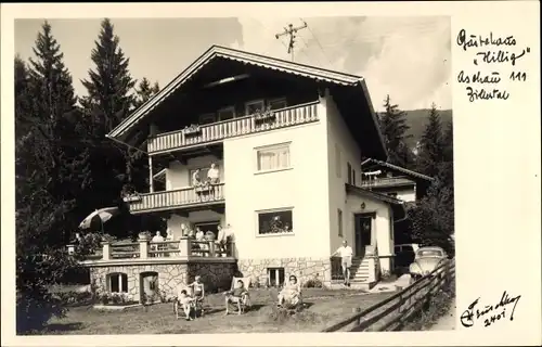 Ak Aschau im Zillertal Tirol, Gästehaus Hillig, Fotograf Hans Hruschka