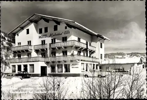 Ak Saalbach Hinterglemm in Salzburg, Hotel Hubertus