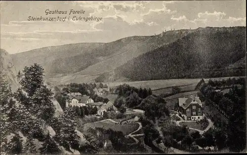 Ak Kamionki Steinkunzendorf Schlesien, Gasthaus Forelle, Eulengebirge