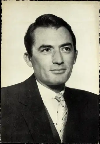 Ak Schauspieler Gregory Peck, Portrait