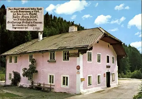 Ak Rußbach am Paß Gschütt Salzburg, Gasthaus Grünwald