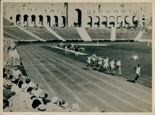 Foto Olympische Spiele Los Angeles 1932, 800 m Lauf, Tommy Hampson, Phil Edwards