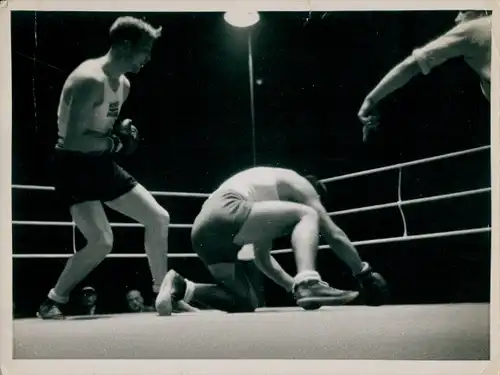 Foto Olympische Spiele 1936, Boxen Mittelgewicht, Chmielewski, Tiller