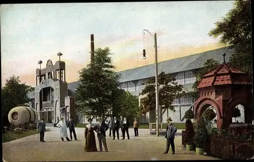 Ak Zwickau in Sachsen, Gewerbe u. Industrieausstellung 1906, Maschinenhalle mit Klippelsack