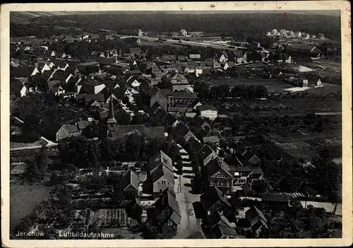 Ak Jerichow in Sachsen Anhalt, Fliegeraufnahme