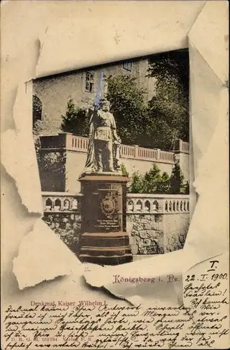 Ak Kaliningrad Königsberg Ostpreußen, Kaiser Wilhelm Denkmal