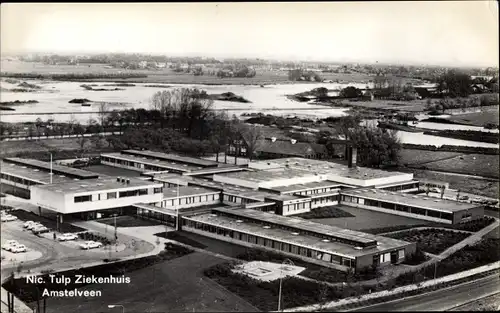 Ak Amstelveen Nordholland, Nic Tulp Ziekenhuis, Vogelvlucht