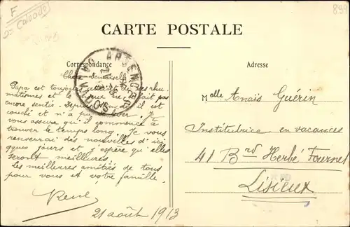 Ak Argences Calvados, Rue Letavernier Pitrou