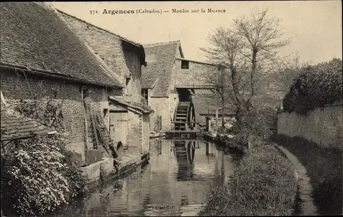 Ak Argences Calvados, Moulin sur la Muance