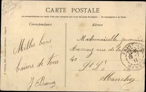 Ak Grandcamp les Bains Calvados, Le Depart