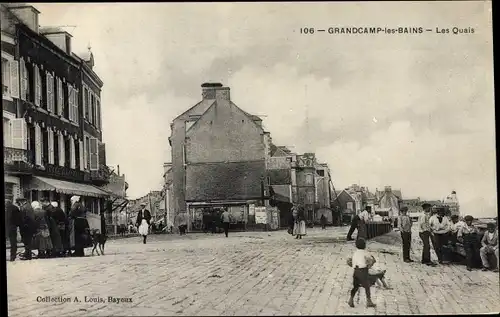 Ak Grandcamp les Bains Calvados, Les Quais