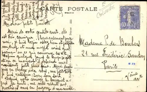 Ak Grandcamp les Bains Calvados, Embarquement