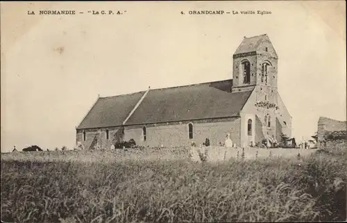 Ak Grandcamp Calvados, La vieille Eglise