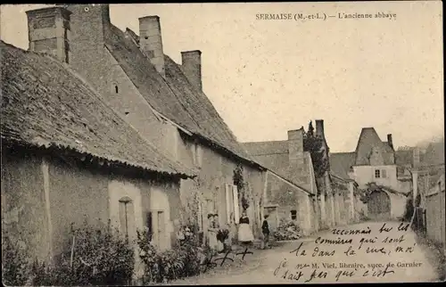 Ak Sermaise Maine et Loire, L'ancienne abbaye