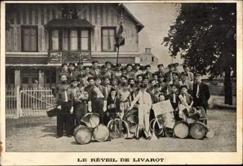 Ak Livarot Calvados, Le Reveil, Orchester, Musikinstrumente